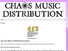 Tablet Screenshot of chaosmusicdistribution.com